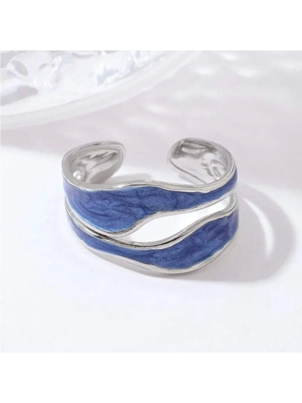 Blue wave Ring Q973